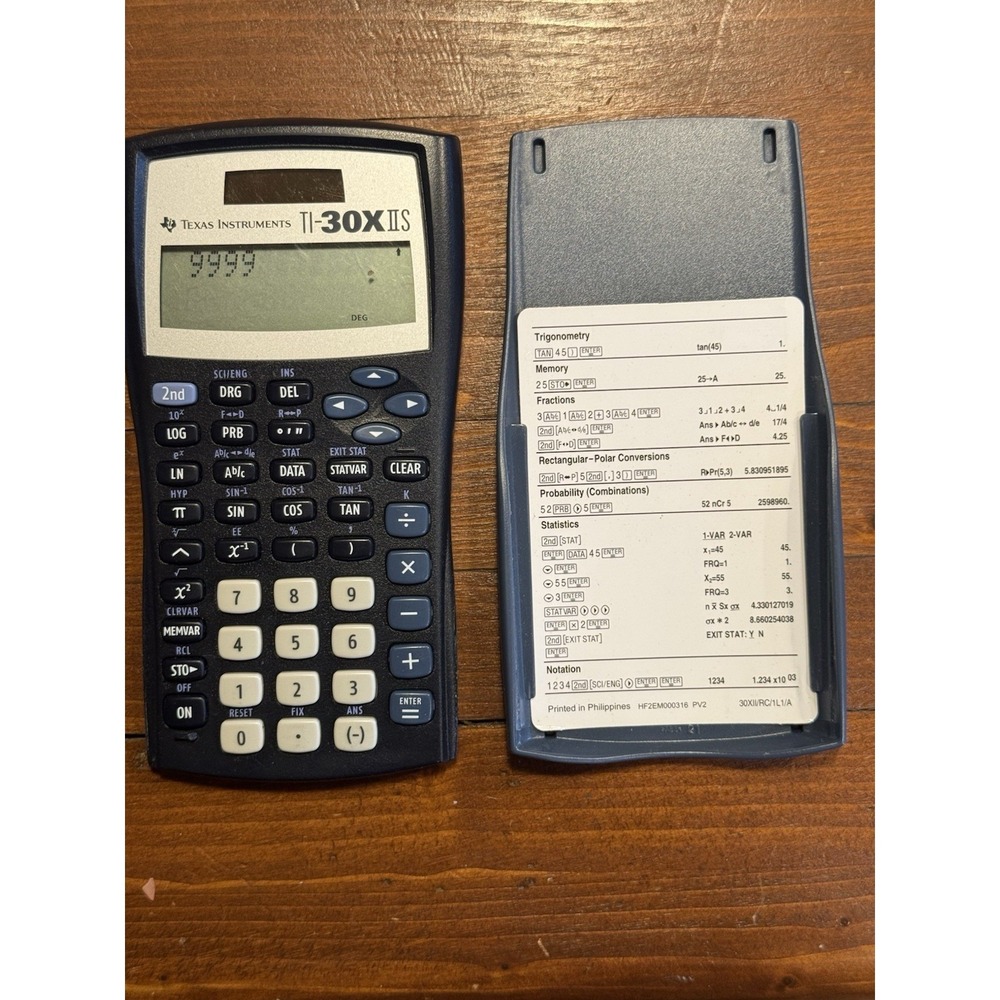 Texas Instruments TI-30X IIS 2-Line Scientific Calculator Solar Battery - Picture 3 of 5